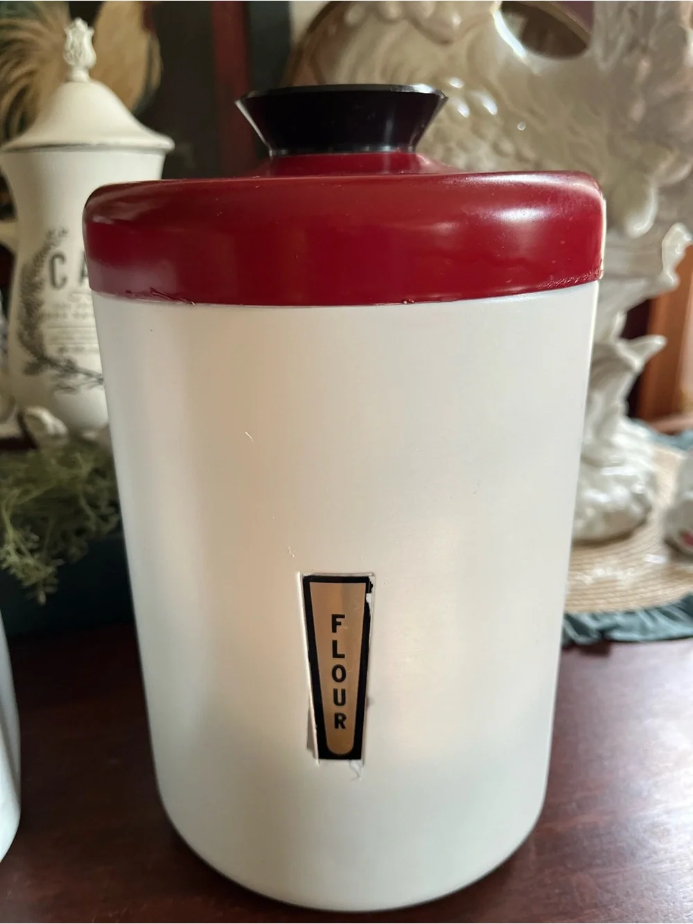 Vintage Metal Sugar & Flour Canisters READ - Picture 2 of 14